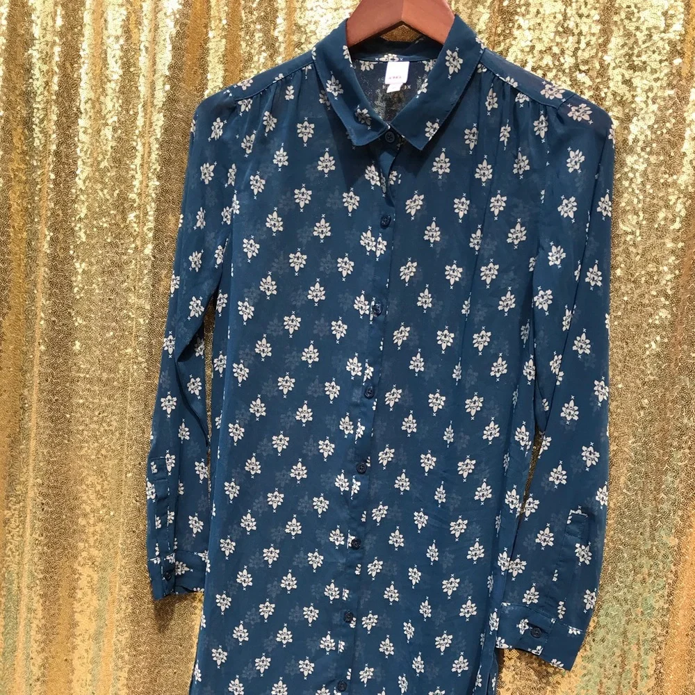 Bongo sheer tunic hi-lo knee-length size M - Picture 12 of 12